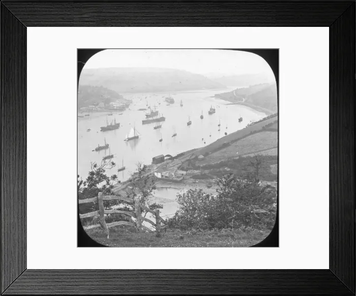 Framed Print : Scenery of Devon - View up the Dart from Dartmouth Framed Print : Scenery of Devon - View up the Dart from Dartmouth