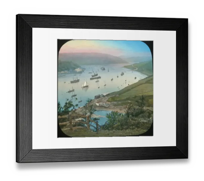 Framed Print : Scenery of Devon - View up the Dart from Dartmouth Framed Print : Scenery of Devon - View up the Dart from Dartmouth