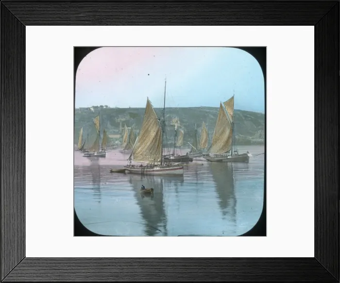 Framed Print : Scenery of Devon - Brixham Travellers Framed Print : Scenery of Devon - Brixham Travellers
