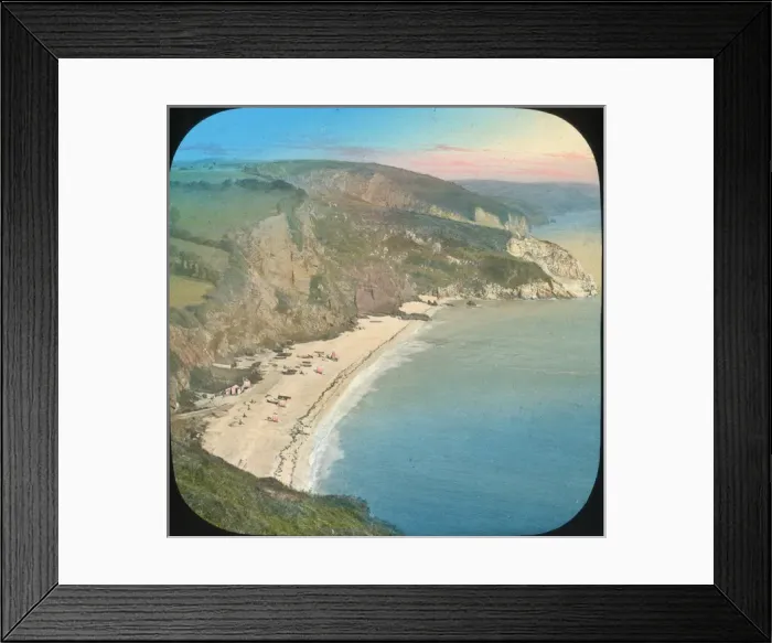 Framed Print : Scenery of Devon - Babbacombe Bay and beach Framed Print : Scenery of Devon - Babbacombe Bay and beach