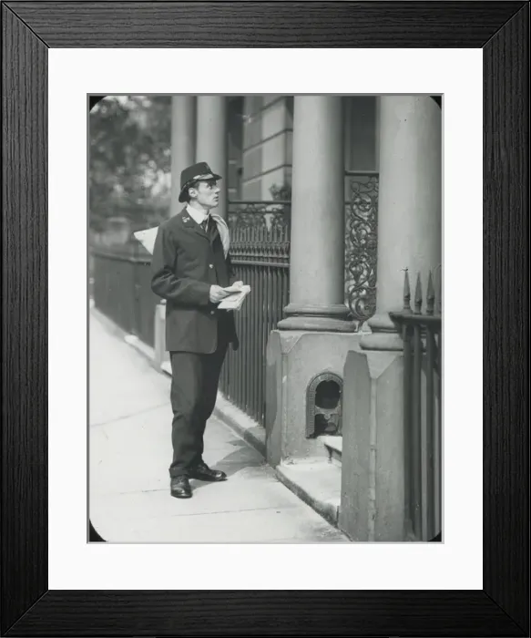 Framed Print : London Postman Framed Print : London Postman