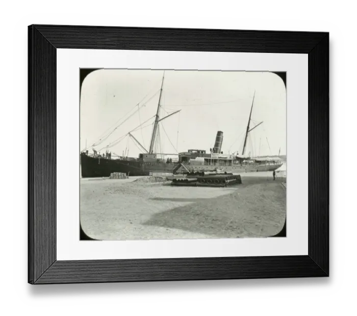 Framed Print : Norway - Two Ships in Harbour Framed Print : Norway - Two Ships in Harbour