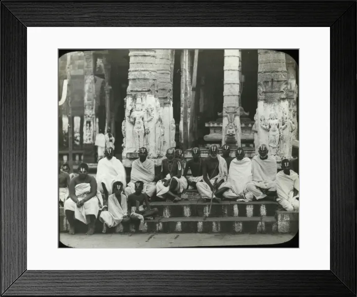Framed Print : India - Group of Brahmins Framed Print : India - Group of Brahmins