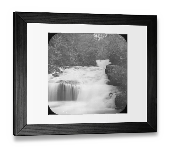 Framed Print : Scenery of Devon - The Falls at Watersmeet, River Lynn Framed Print : Scenery of Devon - The Falls at Watersmeet, River Lynn