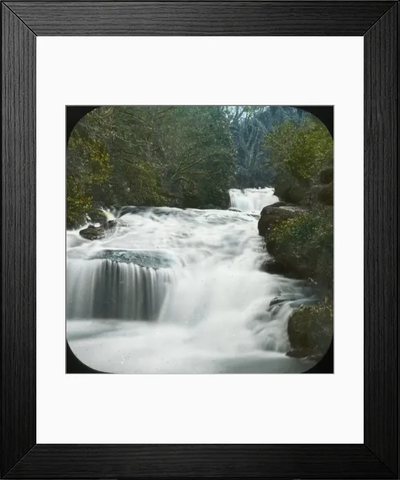 Framed Print : Scenery of Devon - The Falls at Watersmeet, River Lyn Framed Print : Scenery of Devon - The Falls at Watersmeet, River Lyn