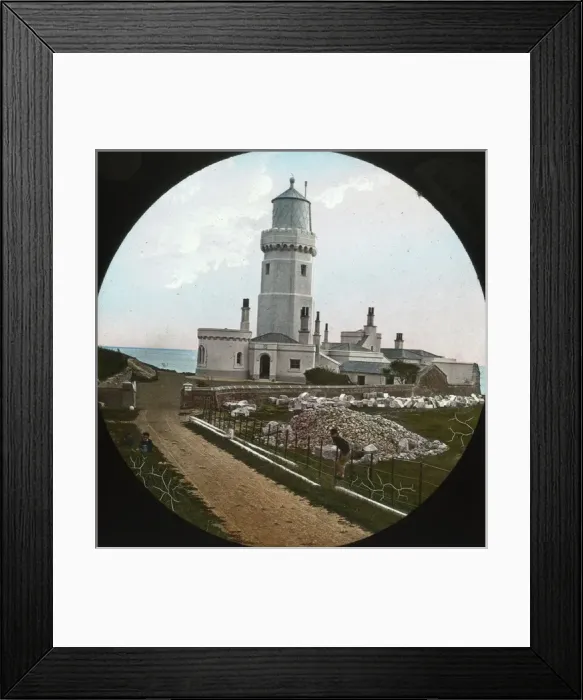 Framed Print : South Coast of England - St Catherines Lighthouse Framed Print : South Coast of England - St Catherines Lighthouse