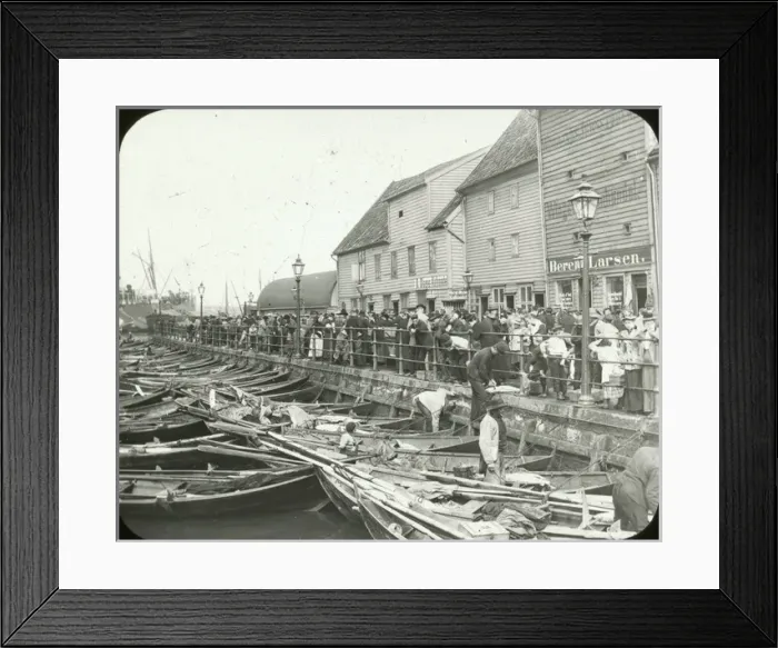 Framed Print : Norway - Bergen - the Fish Market Framed Print : Norway - Bergen - the Fish Market