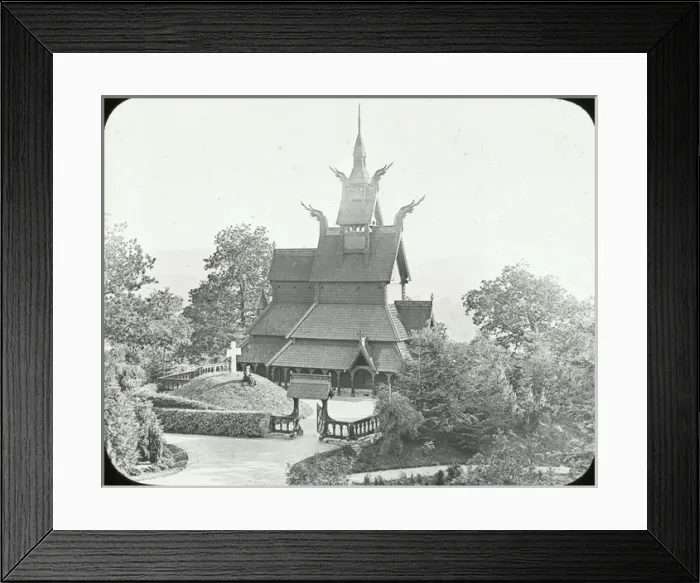 Framed Print : Norway - Bergen - the Fantoft Church Framed Print : Norway - Bergen - the Fantoft Church