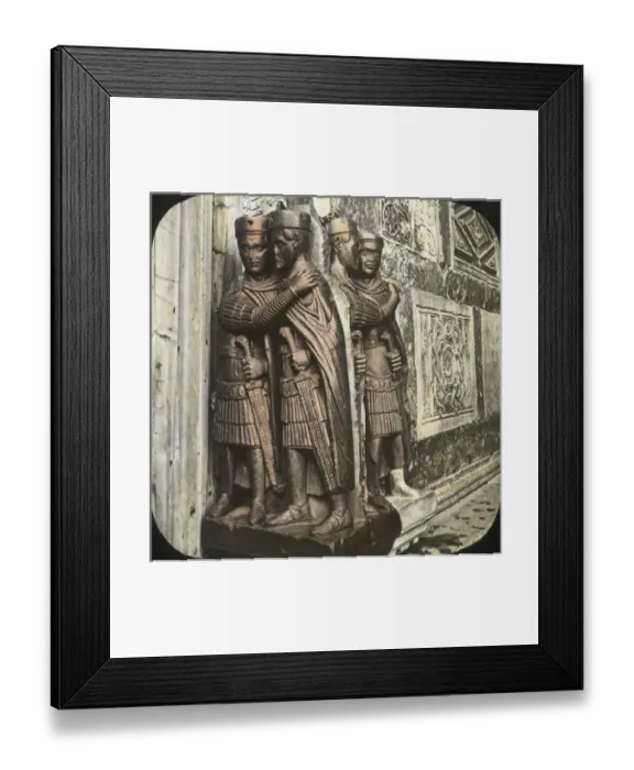 Framed Print : Italy - Venice - Reliefs in Porphyry of Knight Framed Print : Italy - Venice - Reliefs in Porphyry of Knight