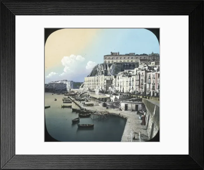 Framed Print : Italy - Naples -s - Lucia and Castello dell Ovo Framed Print : Italy - Naples -s - Lucia and Castello dell Ovo