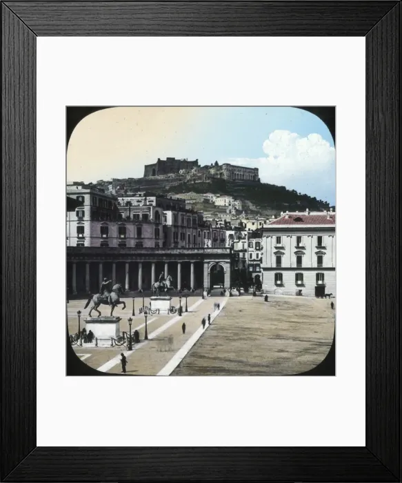 Framed Print : Italy - Naples - Piazza del lebiscito Framed Print : Italy - Naples - Piazza del lebiscito
