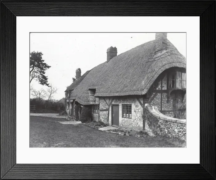 Framed Print : Life of Charles Dickens - Old Cottage on the Wiltshire Avon Framed Print : Life of Charles Dickens - Old Cottage on the Wiltshire Avon