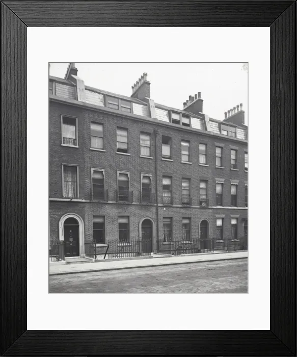 Framed Print : Life of Charles Dickens - Row of terraced houses Framed Print : Life of Charles Dickens - Row of terraced houses