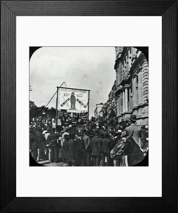 Framed Print : Sydney, Australia - Anti-Chinese Demonstration Framed Print : Sydney, Australia - Anti-Chinese Demonstration