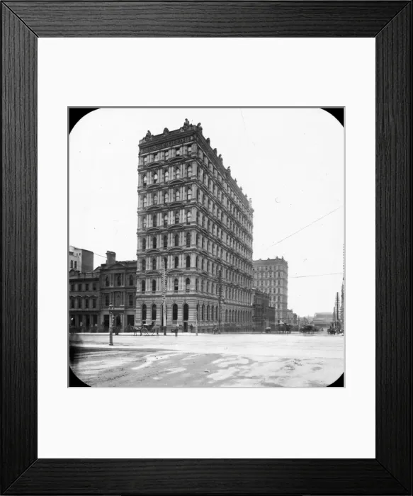 Framed Print : Queen Street, looking South from Collins Street Framed Print : Queen Street, looking South from Collins Street