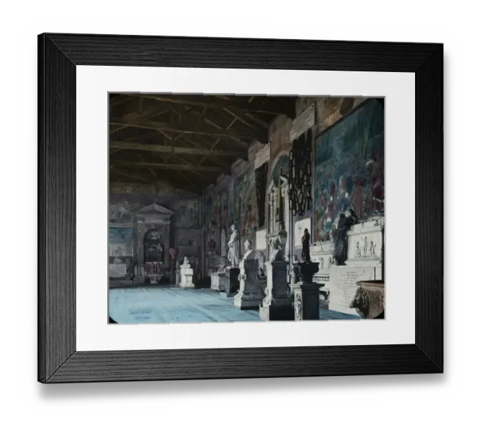 Framed Print : Rome, Italy - The Chain Gallery, Campo Santo Framed Print : Rome, Italy - The Chain Gallery, Campo Santo