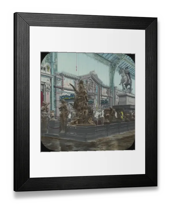 Framed Print : Paris Exhibition 1900 - Bronze Exhibits in Nave Framed Print : Paris Exhibition 1900 - Bronze Exhibits in Nave