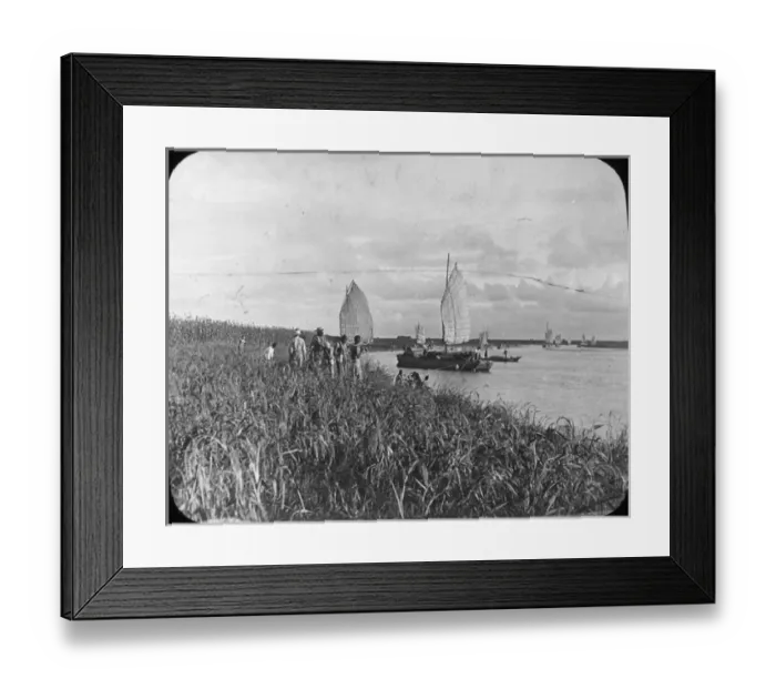 Framed Print : China - Junks on the Pei-Ho Framed Print : China - Junks on the Pei-Ho