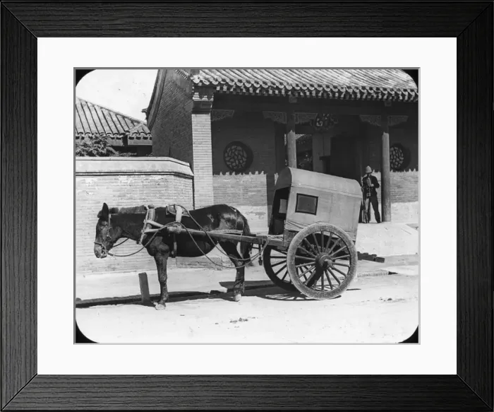 Framed Print : China - Peking Cart Framed Print : China - Peking Cart