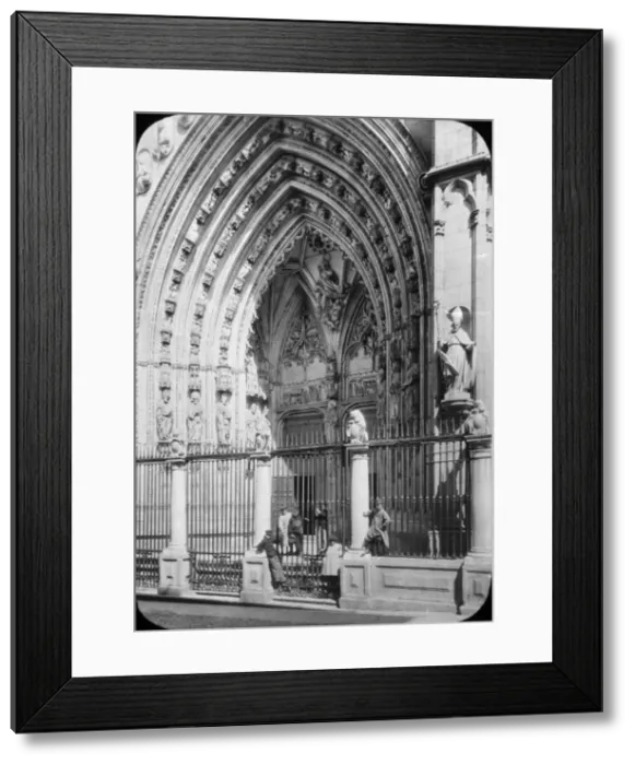 Framed Print : Spain - The Gate of Lions at the Cathedral, Toledo Framed Print : Spain - The Gate of Lions at the Cathedral, Toledo