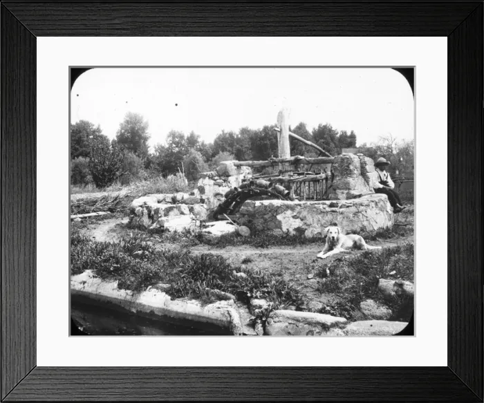 Framed Print : Spain - Old Moorish Well in Merida Framed Print : Spain - Old Moorish Well in Merida