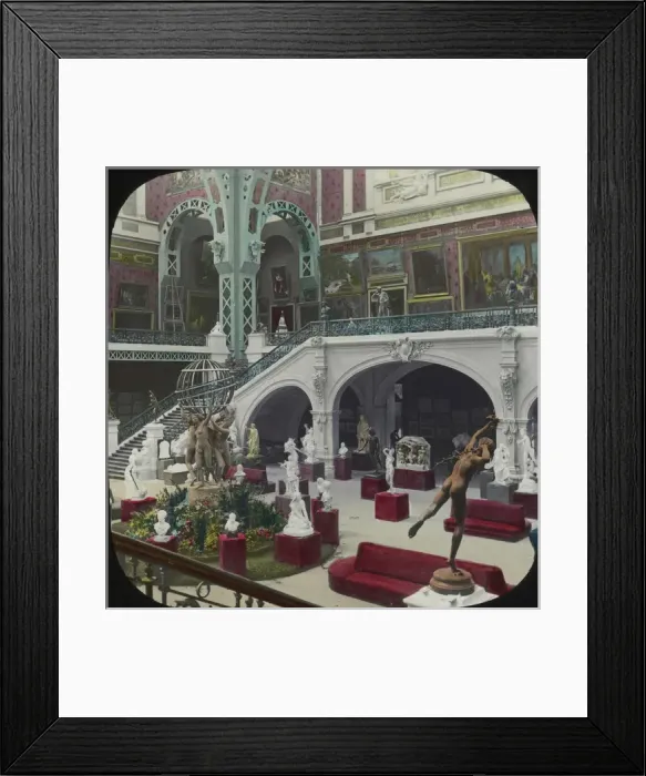 Framed Print : Paris Exhibition 1900 - The Fine Art Court Framed Print : Paris Exhibition 1900 - The Fine Art Court