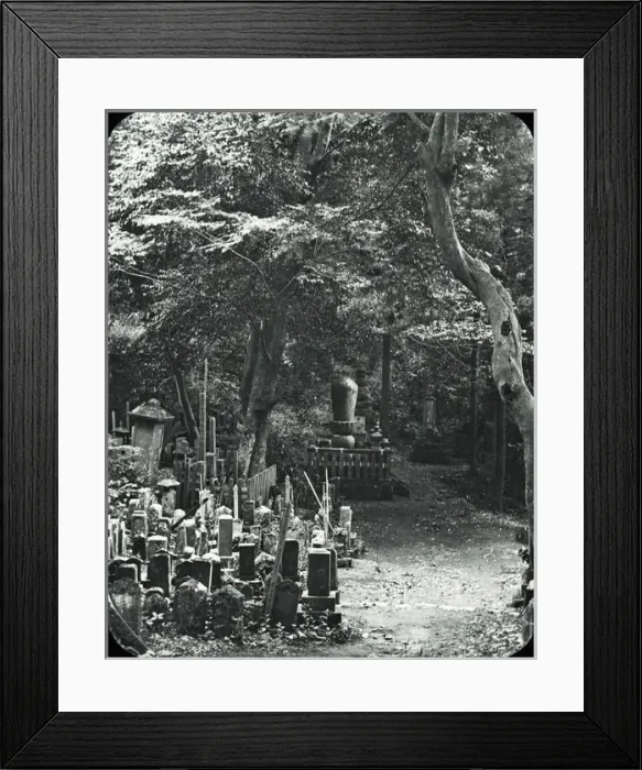Framed Print : Japan - A village graveyard Framed Print : Japan - A village graveyard