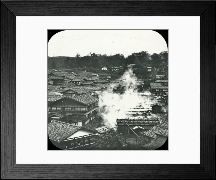 Framed Print : Japan - Hot Springs of Kusatsu Framed Print : Japan - Hot Springs of Kusatsu
