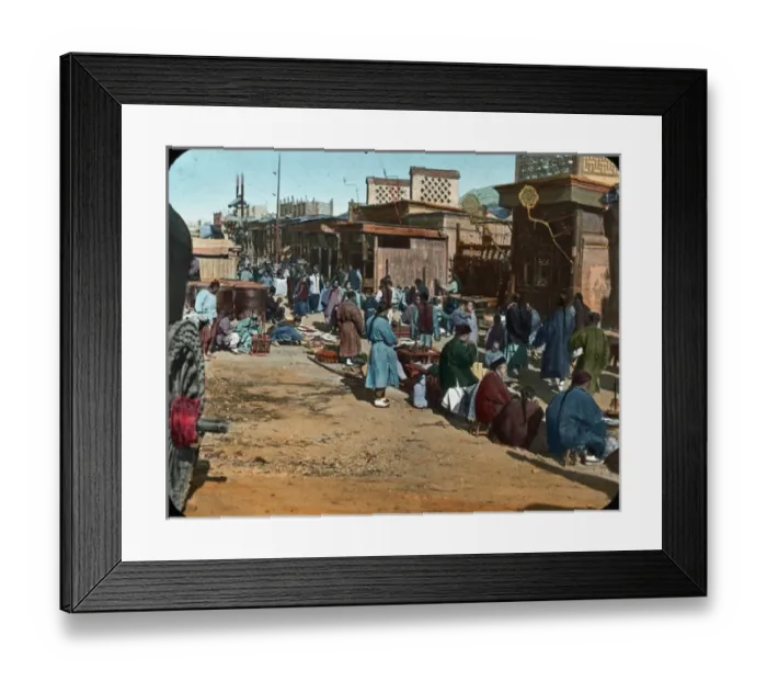 Framed Print : Japan - Street scene, Peking (Beijing) Framed Print : Japan - Street scene, Peking (Beijing)