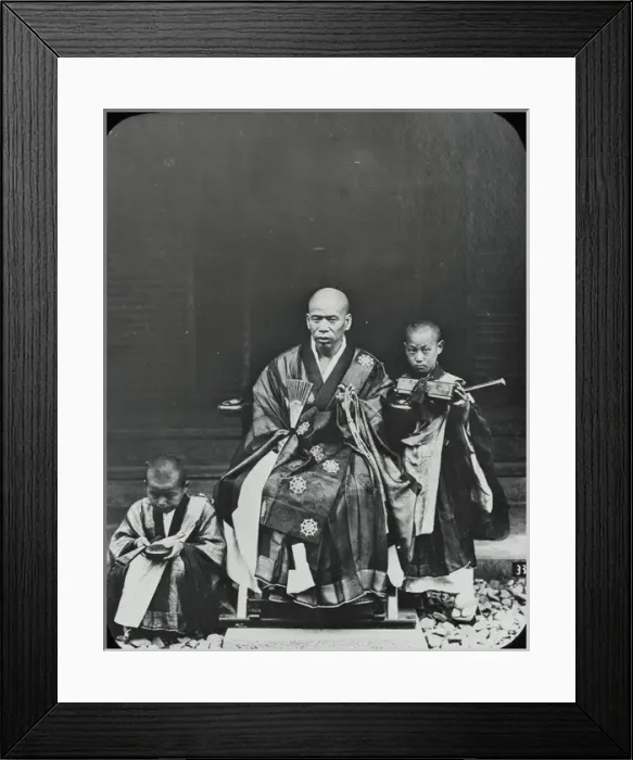 Framed Print : Japan - Buddhist Osho or Chief Priest Framed Print : Japan - Buddhist Osho or Chief Priest