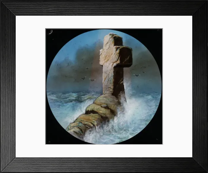 Framed Print : Picture of a weathered cross Framed Print : Picture of a weathered cross