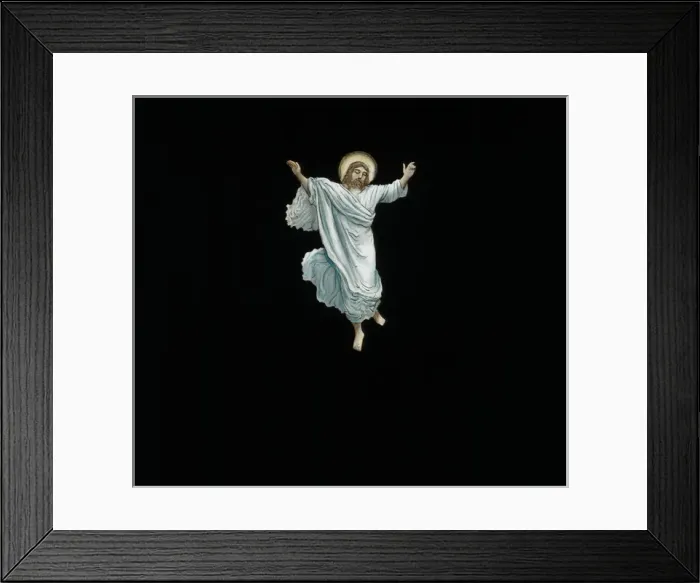 Framed Print : Slide showing a picture of Jesus Framed Print : Slide showing a picture of Jesus