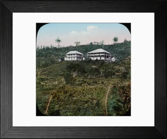 Framed Print : Central America - Gold Mining - Lantern Slide series Framed Print : Central America - Gold Mining - Lantern Slide series