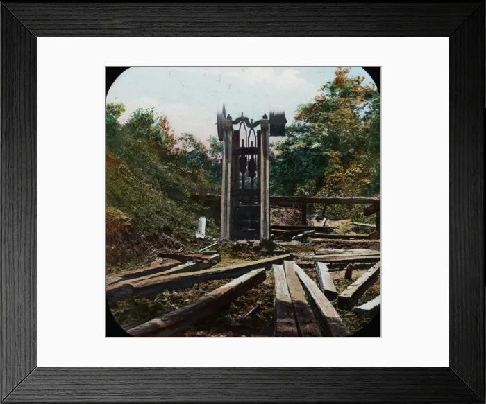 Framed Print : Central America - Gold Mining - Lantern Slide series Framed Print : Central America - Gold Mining - Lantern Slide series