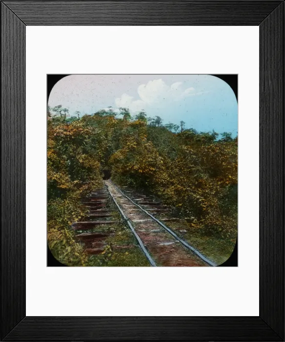 Framed Print : Central America - Gold Mining - Lantern Slide series Framed Print : Central America - Gold Mining - Lantern Slide series