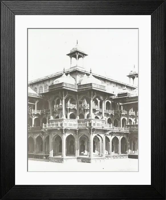 Framed Print : India - Akbars Tomb - The three top stories, Secundra Framed Print : India - Akbars Tomb - The three top stories, Secundra