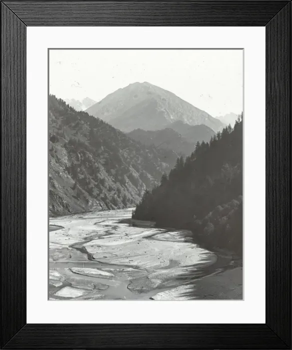 Framed Print : India - The Ganges above galah Framed Print : India - The Ganges above galah