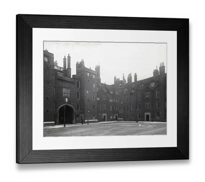 Framed Print : Life of Charles Dickens - Old Square, Lincolns Inn. London Framed Print : Life of Charles Dickens - Old Square, Lincolns Inn. London