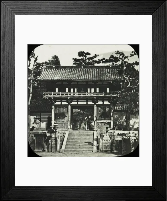 Framed Print : Japan - An entrance gateway to a Temple Framed Print : Japan - An entrance gateway to a Temple