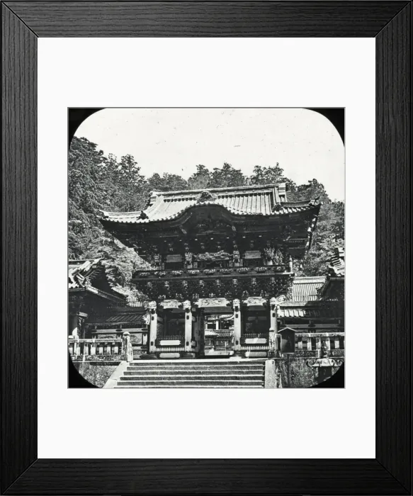 Framed Print : Japan - Entrance to a Buddhist Temple, Kiyoto Framed Print : Japan - Entrance to a Buddhist Temple, Kiyoto