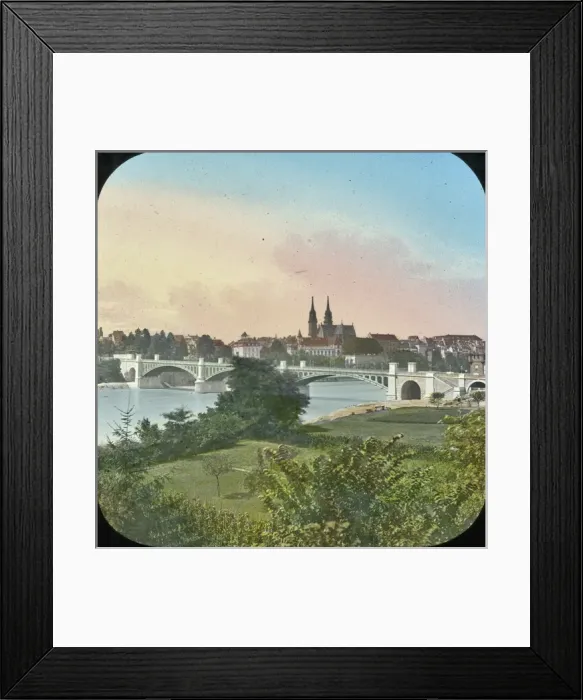 Framed Print : Switzerland - The Upper Bridge, Basel Framed Print : Switzerland - The Upper Bridge, Basel