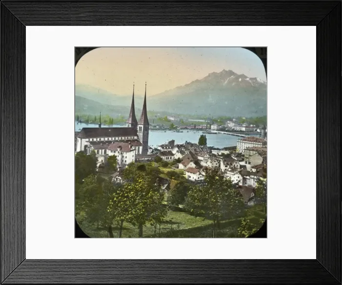 Framed Print : Switzerland - Lucerne the Hofkirche Framed Print : Switzerland - Lucerne the Hofkirche