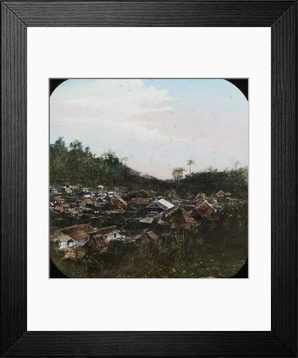 Framed Print : Central America - Gold Mining - Lantern Slide series Framed Print : Central America - Gold Mining - Lantern Slide series