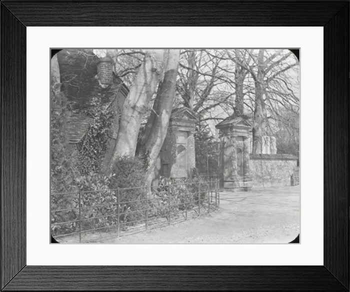 Framed Print : Life of Charles Dickens - Gateway of Old Nunnery near Amesbu Framed Print : Life of Charles Dickens - Gateway of Old Nunnery near Amesbu