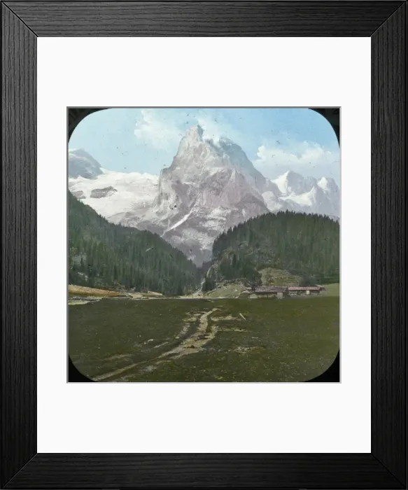 Framed Print : Switzerland - Rosenlaui, The Wellhorn and the Wetterhorn Framed Print : Switzerland - Rosenlaui, The Wellhorn and the Wetterhorn