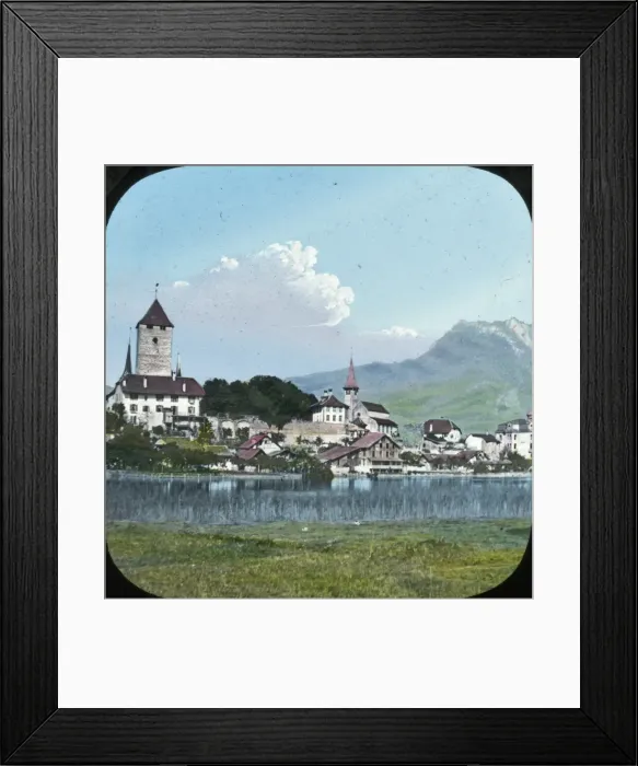 Framed Print : Switzerland - Spietz, Lake of Thun Framed Print : Switzerland - Spietz, Lake of Thun