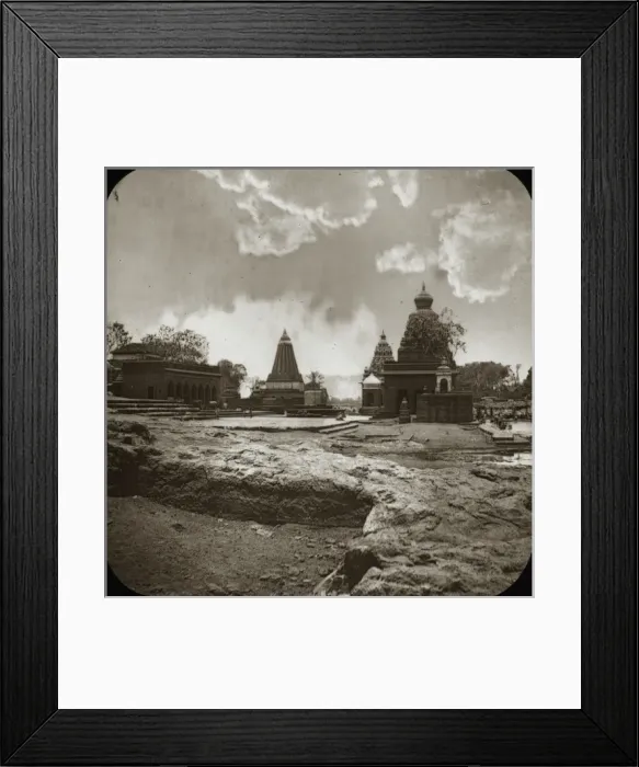 Framed Print : A number of decoratively carved buildings Framed Print : A number of decoratively carved buildings