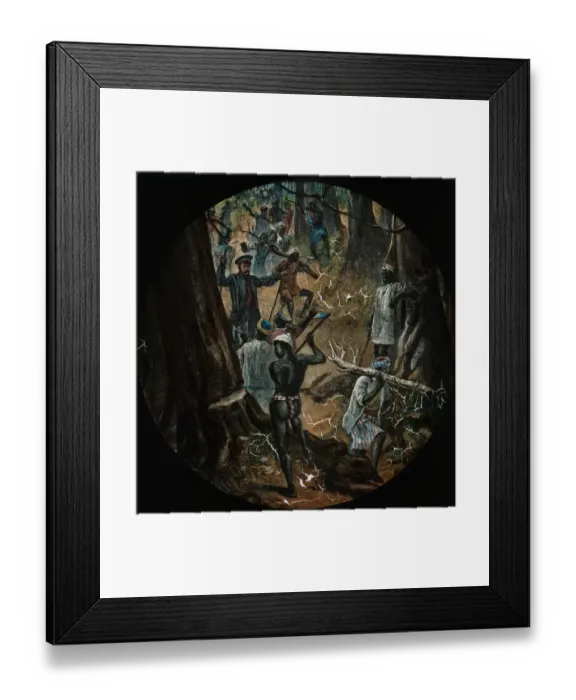 Framed Print : Cutting a Passage for Canoes Framed Print : Cutting a Passage for Canoes