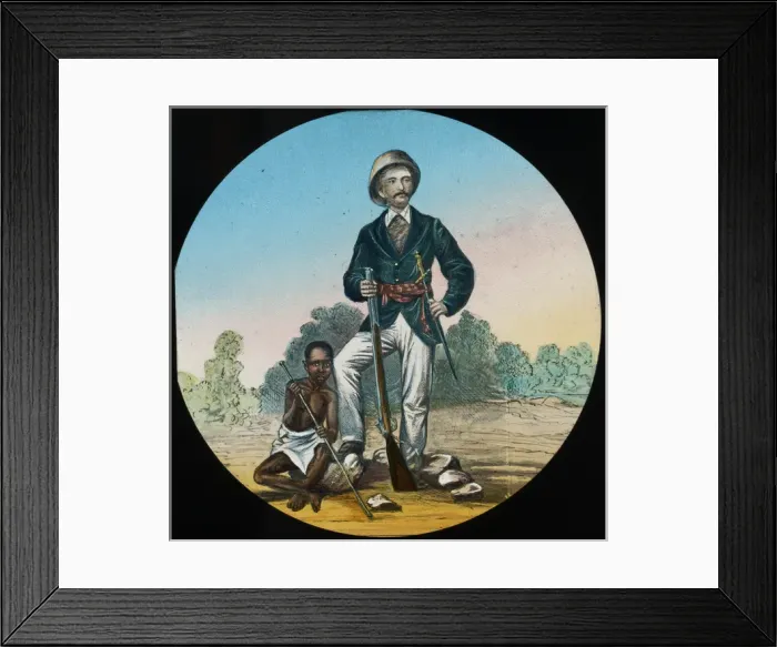 Framed Print : Stanley and his boy Kululu Framed Print : Stanley and his boy Kululu