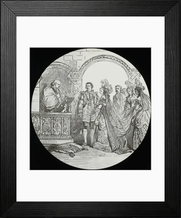 Framed Print : Cinderella married to the Prince Framed Print : Cinderella married to the Prince